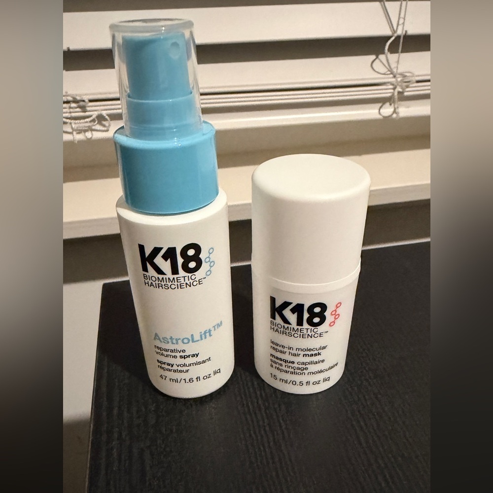k18 hair mask and astro lift volume spray set